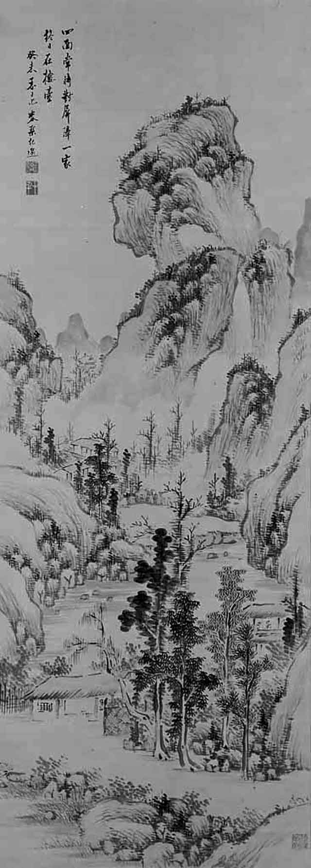 浦上春琴「山水図」